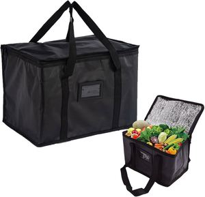 Sac isotherme en aluminium sur mesure avec fermeture éclair et poignées pour la livraison et les courses - Product Image 1
