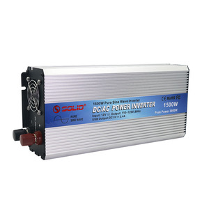 Inversor de Onda Sinusoidal Pura de 1500W, 12VDC/24VDC a 110VAC/220VAC/230VAC, 1.5KW de Potencia para el Hogar - Product Image 3