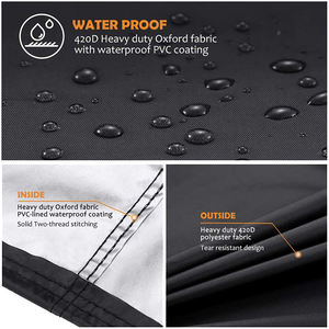 Housse <span class=keywords><strong>de</strong></span> <span class=keywords><strong>barbecue</strong></span> universelle en tissu Oxford 600D résistant à l'eau, fabriquée sur mesure par notre usine, résistante à la chaleur et aux UV - Product Image 2