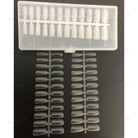 Faux ongles en acrylique doux, Extension d'ongles multi-tailles, pointes françaises, transparent, vente en gros, cercueil, longs ongles