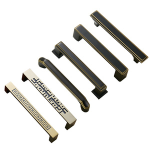 Chinese Style Cabinet Handles Zinc Alloy Rectangle Durable Furniture Hardware For Drawer <b>Door</b> Cupboard - Product Image 5