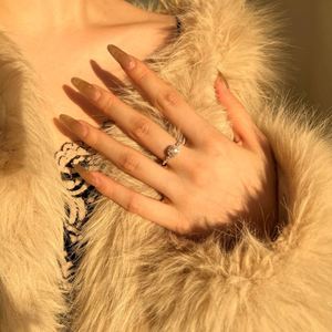 Dylam Fine Top Jewellery Supplier Non Tarnish S925 Silver Square 8A <b>Iced</b> Out Cut Zirconia Wedding Band Bridal Party Jewelry <b>Ring</b> - Product Image 2