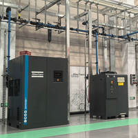 Compresor de Aire de Tornillo Estacionario Atlas Copco de 7.5KW, 380V/50Hz, Refrigerado por Aire, 7-12BAR, 0.8-1.2m/min