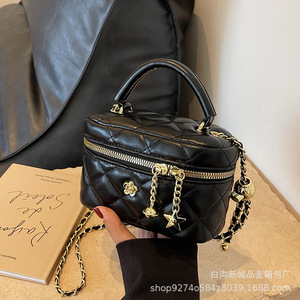 Internet Celebrity Same Style Chain Diamond Small Women's 2025 New Fashion Crossbody Bag Trendy Shoulder Handbag - Product Image 3