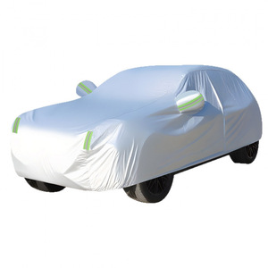 Housse de voiture en aluminium argenté, épaisseur 3,5 mil, imperméable, protection solaire, couverture intégrale, toutes saisons - Product Image 1