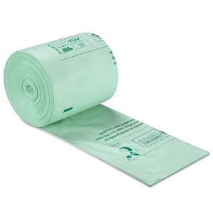 المورد المهنية مخصصة العضوية كيس النفايات جيب مسطح كيس القمامة PBAT 100% المركبة شقة فتح القمامة/كيس قمامة - Product Image 2