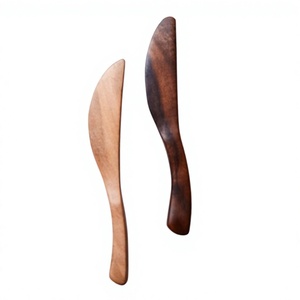 Juego de Cuchillos para Queso de Madera, Minimalistas, Ecológicos, con Acabado Espejo, para Bodas, para Untar Mantequilla - Product Image 2