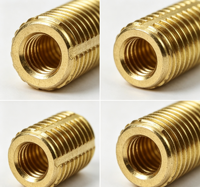 Pengerjaan CNC 5 Axis, Mur Sisipan Hex Knurled Berlapis Seng Poles, Baja Paduan Seng Berulir Penuh Kelas 8, Motor Elektronik Kayu