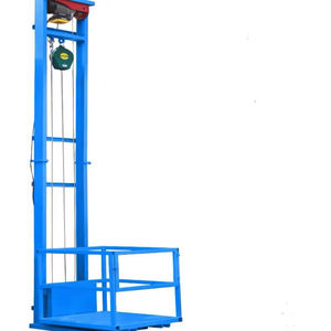 ลิฟต์บรรทุกสินค้าแบบไฮดรอลิกไฟฟ้าแท่นขุดเจาะบ้านและคลังสินค้าคู่มือเครื่องจักรก่อสร้างรางประเภทสินค้าขนถ่าย - Product Image 1