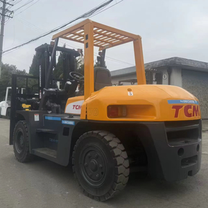 <b>Used</b> Forklift Stacker <b>Pallet</b> Truck Diesel 7TON TCM FD70 Mitsubishi//Heli/KOMATSU Japanese ISUZU Engine construction port machine - Product Image 1