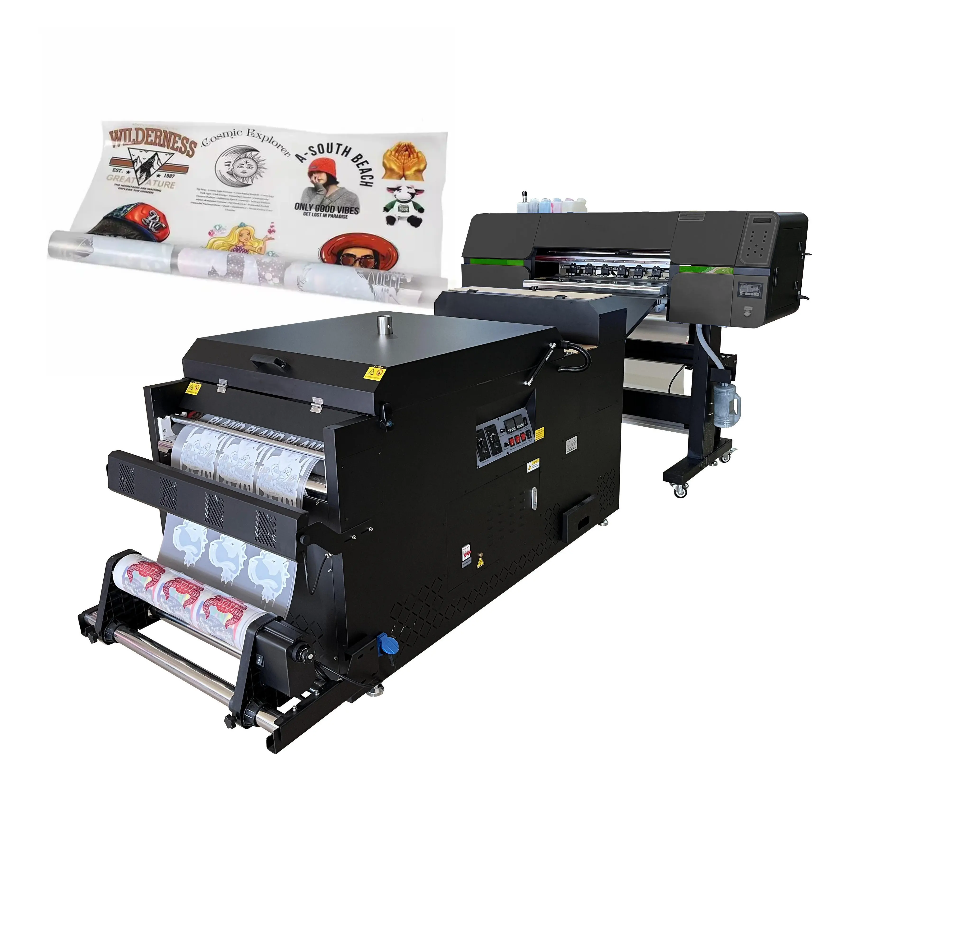 Alta calidad pequeña empresa automática 4 cabezales de impresión 24 pulgadas 60cm I3200 DTF impresora