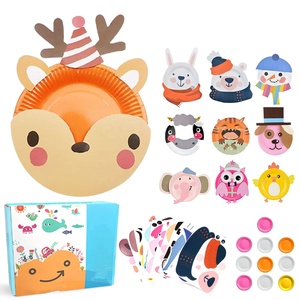 Giáo Dục Dễ Dàng Động Vật Tấm <span class=keywords><strong>Craft</strong></span> <span class=keywords><strong>DIY</strong></span> Dự Án Cung Cấp Kit Nhà Sáng Tạo Hoạt Động Thời Trang Trẻ Mới Biết Đi Thủ Công Giấy Tấm Nghệ Thuật Kit - Product Image 2