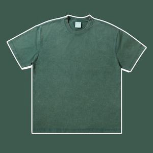 MT2691 Nuevas llegadas Venta al por mayor de peso pesado personalizado 300 Gsm 100% Camisetas de algodón Vintage lavado Camisetas de gran tamaño - Product Image 5