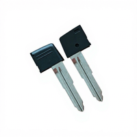 Clé d'urgence intelligente Mitsubishi Mit-shell-76, lame en ABS noir, compatible uniquement avec les véhicules équipés d'une clé standard