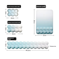Tapis de souris et repose-poignet en mousse à mémoire de forme pour clavier et souris, avec design dégradé, pour bureau et ordinateur, vente en gros.