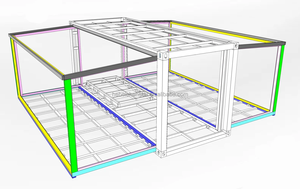 Casa de contenedores extensible de 15 pies de alta calidad, tienda de lavandería móvil, espacio de servicio extensible hecho en China, impermeable sanitario - Product Image 2