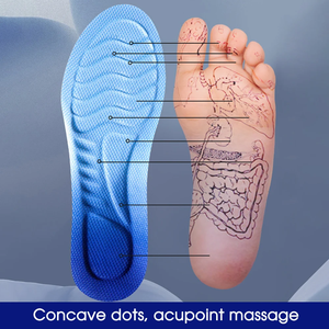 Semelles intérieures de sport en PU 4D LM LM01 pour hommes et femmes, respirantes, absorbant les chocs, pour chaussures de course, avec soutien de la voûte plantaire, vente en gros - Product Image 4