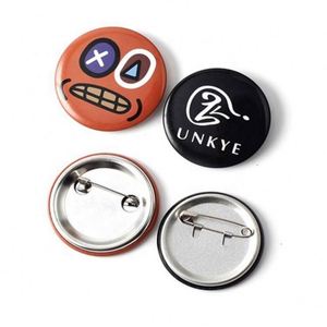Promotion Cheap Cute Cartoon Animals Metal Tin Tinplate Button Pin Badges - Product Image 1