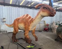 Modèle de dinosaure animatronique éducatif pour exposition en parc sportif extérieur/intérieur, Parasaurolophus interactif robuste