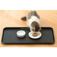 Plateau à chaussures et tapis d'alimentation pour animaux de compagnie multifonctionnel antidérapant en plastique pour bottes, chaussures, peinture, bols pour chiens, jeux d'enfants, jardinage