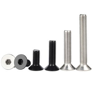 Tornillo de máquina con <span class=keywords><strong>cabeza</strong></span> plana <span class=keywords><strong>avellanada</strong></span> DIN7991/ISO 10642/GB 70.3 con accionamiento hexagonal interno, tornillo de vaso <span class=keywords><strong>Allen</strong></span>, perno de vaso plano - Product Image 1
