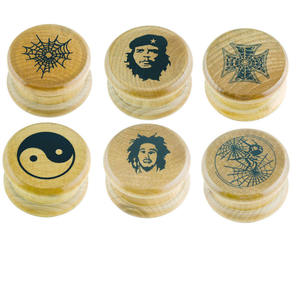 Molino de Hierbas de Madera de 55 mm con Logotipo Personalizado al por Mayor, Molinillo de Hierbas de Madera para Tabaco con Logotipo Personalizado, Triturador de Tabaco de Madera para Fumar - Product Image 6