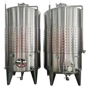 Tanque de Fermentación de Vino de Acero Inoxidable de 1500L para Bodega, Fermentador Industrial de Vino Tinto con Camisa de Enfriamiento y CIP - Product Image 1