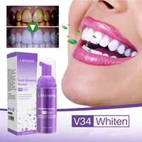 Mousse blanchissante pour les dents saveur menthe 50ml, usage domestique, multi-usages, soulagement de la mauvaise haleine, vente en gros pour le commerce extérieur