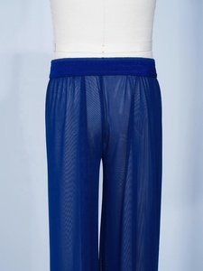 Traje de Danza Lírica para Niñas de 6 a 16 Años, Leotardo de Manga Larga, Pantalones Anchos Transparentes, Atuendo para Competencia y Recital de Danza, Personalizable - Product Image 5