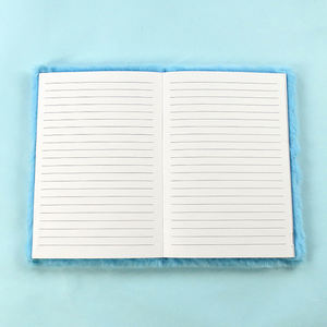 Diario de viaje de felpa, libreta personalizada con diseños variados, gato, unicornio, A5, A6, venta al por mayor, China - Product Image 6