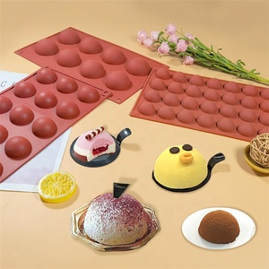 Moldes antiadherentes de <span class=keywords><strong>media</strong></span> <span class=keywords><strong>esfera</strong></span> <span class=keywords><strong>para</strong></span> hornear pasteles, <span class=keywords><strong>molde</strong></span> de silicona de forma redonda <span class=keywords><strong>para</strong></span> jabón de Chocolate, <span class=keywords><strong>molde</strong></span> de silicona con 6 orificios - Product Image 4
