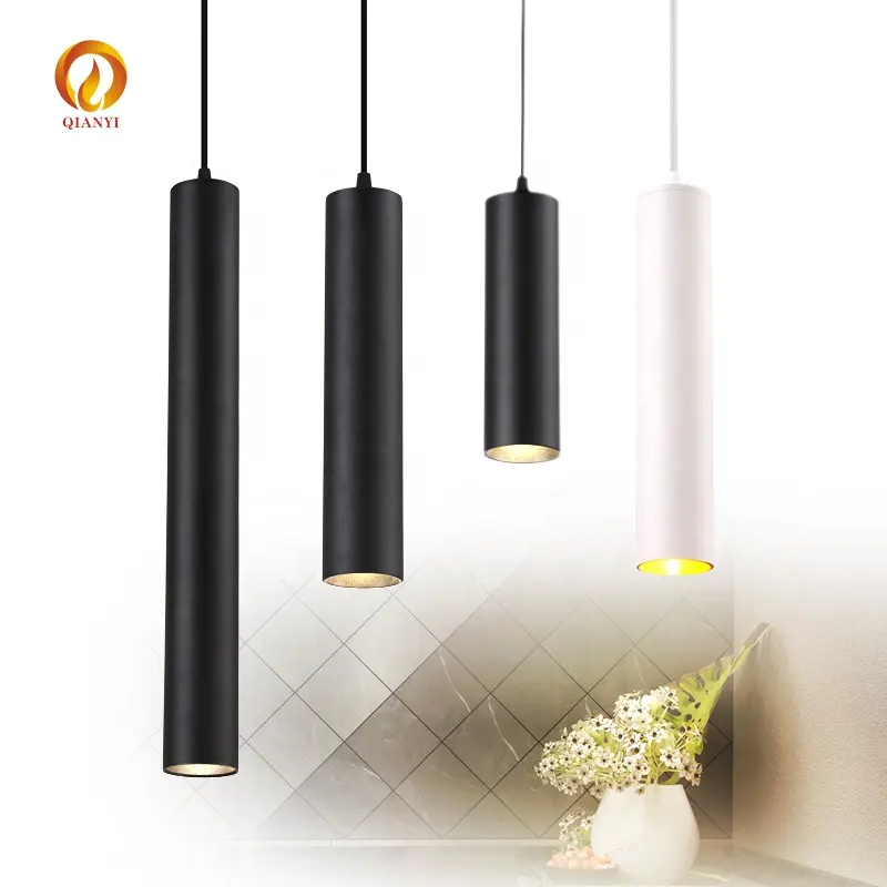 Цилиндрические винтажные подвесные светильники в скандинавском стиле для столовой, лофт, промышленный декор, светодиодная Подвесная лампа, кухонные осветительные приборы, освещение