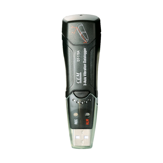 CEM High-Precision DT-178A 3-Axis Vibration Datalogger Customized OEM Support for Test Shock Detector Vibration Recorder