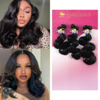 Anna Factory – Lot de mèches synthétiques en gros, kit de tresses au crochet douces et légères, cheveux à tresser pour femmes noires