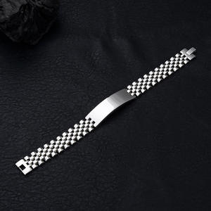 Stainless Steel Jewelry Couple 15mm Wide ID Custom Letter Bracelet Personalized Engraved <b>Name</b> Watch Band <b>Chain</b> Letter Bracelets - Product Image 6
