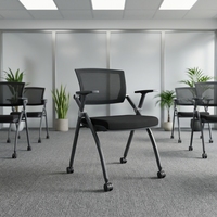 Chaise de bureau pliable moderne Eagleseating – Confortable, dossier en maille, assise en tissu mousse, empilable pour réunions – Vente en gros