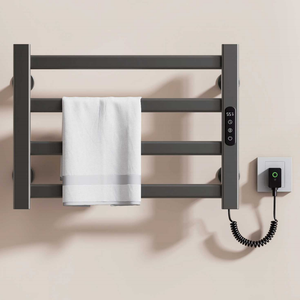 Toallero Eléctrico Compacto con Calefacción 550x400mm, 100W, <span class=keywords><strong>Secador</strong></span> <span class=keywords><strong>de</strong></span> <span class=keywords><strong>Toallas</strong></span> Pequeño con Temporizador para Baños <span class=keywords><strong>de</strong></span> Huéspedes y Vestuarios - Product Image 1
