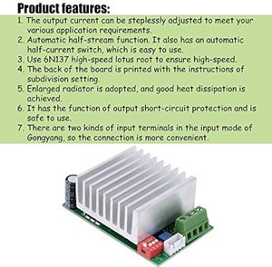 Aismartlink แผงควบคุมมอเตอร์สเต็ปเปอร์แกนเดี่ยว TB6600HG TB6600 4.5A <span class=keywords><strong>TB6560</strong></span>เปลี่ยน - Product Image 3