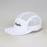 OEM Chapeau de course en maille respirante personnalisé Chapeaux de camping-car imperméables à bord plat en nylon à 5 panneaux