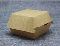 Boîte en carton ondulé personnalisée avec logo pour hot-dogs, hamburgers, plats à emporter, emballage alimentaire en papier kraft