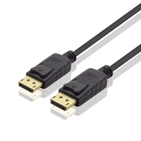 Câble adaptateur mâle-mâle plaqué or 4K*2K de haute qualité pour applications d'ordinateur, de moniteur et d'enceintes, normes DP1.2