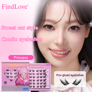 定制标志无胶自粘睫毛假睫毛簇睫毛预粘压机无胶预粘簇睫毛 - Product Image 5