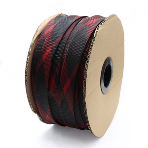 Manchon tressé extensible en PET de 25mm pour câbles isolants, manchon d'enveloppe de câble - Product Image 5