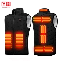 Gilet Chauffant Thermique de Haute Qualité pour Homme, Veste Chauffante Légère à Chargement USB, Gilet en Duvet Chauffant à 2 Zones