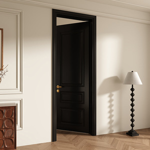 Porte en <span class=keywords><strong>bois</strong></span> française de style rétro de haute qualité au prix d'usine pour salon, appartement, <span class=keywords><strong>dressing</strong></span>, villa, maison - Product Image 4