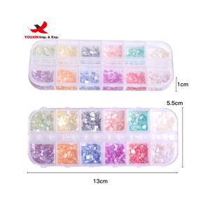 Mezcla de Conchas de Abulón Irregulares de 12 Compartimentos, Precio Bajo, Copos de Concha Natural con Brillo, Fragmentos de Concha Marina para Decoración de Uñas - Product Image 6