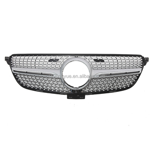 Parrilla Delantera Plateada Sky Star para Mercedes Benz <span class=keywords><strong>GLE</strong></span> W292 350 <span class=keywords><strong>AMG</strong></span> <span class=keywords><strong>43</strong></span> 63 Coupé Versión Alta 2016 2017 2018 <span class=keywords><strong>2019</strong></span> - Product Image 2