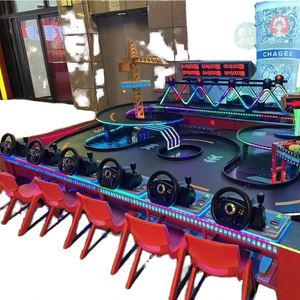 Machine de jeu de course de mini-karts spéciale pour enfants, usage commercial, aire de jeux intérieure avec course pour 6 personnes - Product Image 6