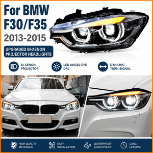 Para <span class=keywords><strong>BMW</strong></span> Serie 3 F30 F31 F35 F80 <span class=keywords><strong>2013</strong></span>-2015, Faro Delantero LED Tipo Cuchara con Doble Lente de Proyector, Plug and Play, Resistente al Agua, Actualización - Product Image 2