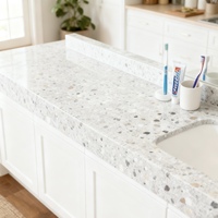Papel Tapiz Decorativo Autoadhesivo de PVC con Diseño de Mármol, Impermeable